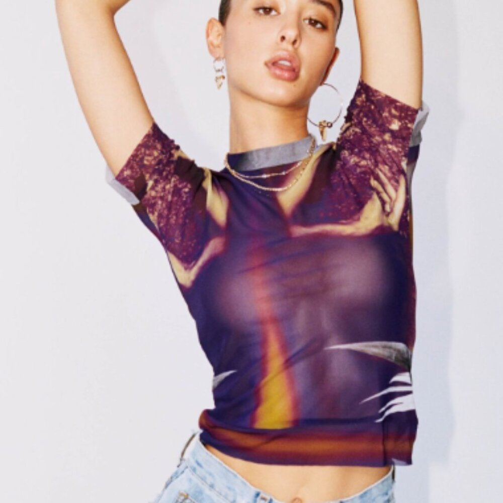 With Jean Lord Top - S - New with Tags